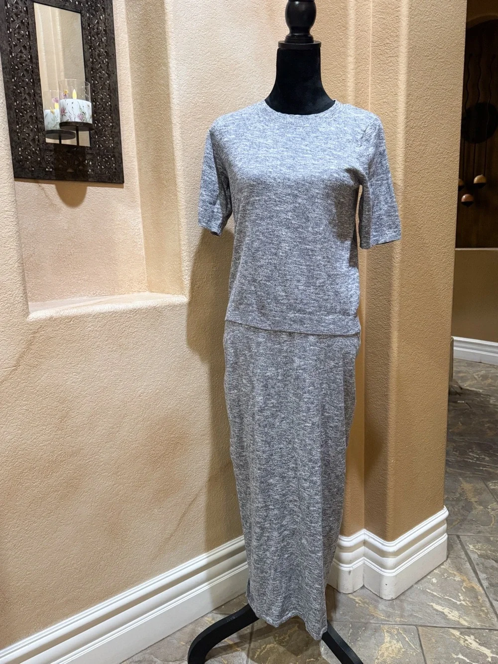 Free People Free-est Isabella Cotton & Linen Knit Sweater & Maxi Skirt Set